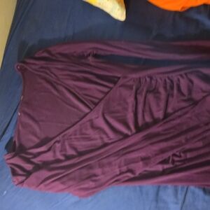 Elegant Purple Wrap Dress